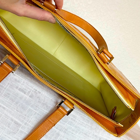 Louis Vuitton Yellow Monogram Tote, 16x12x3.5 - Picture 6 of 12